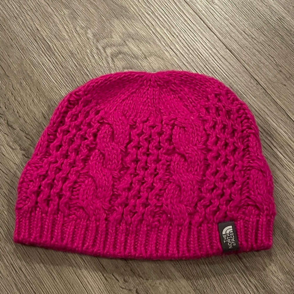 THE NORTH FACE hot pink Beanie